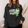 Chemo Hair Don't Care B Cell Lymphoma Cancer Sweatshirt Gifts for Her