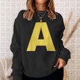 Christmas Chipmunks Costume Letter A Christmas Sweatshirt Gifts for Her