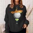 Cinco De Mayo Golf Ball With Sombrero And Margarita Golfer Sweatshirt Gifts for Her