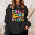 Cinco De Mayo Mexican Taco Guitar Fiesta Cinco De Mayo Sweatshirt Gifts for Her