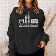 Cinta De Cassette De Audio Never Forget Camisa de entrenamiento Regalos para ella