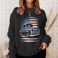 Classic Old Pickup Truck American Flag 4Th Of July Patriotic Sweatshirt Gifts for Her