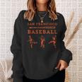Classic San Francisco Baseball Fan Retro Sweatshirt Gifts for Her