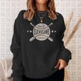 Cleveland Ohio Oh Vintage Baseball Graphic Sweatshirt Gifts for Her