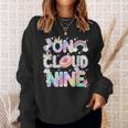 On Cloud Nine Unicorn Donut Birthday 9Th Birthday Sweatshirt Gifts for Her