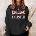 College Enlisted Veteran Day Sweatshirt Gifts for Her