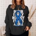 Colorectal Cancer Support Family Blue Colon Cancer Awareness Sweatshirt Gifts for Her