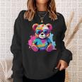 Colorful Teddy Bear Sweatshirt Gifts for Her