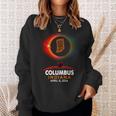 Columbus Indiana Total Solar Eclipse 2024 Sweatshirt Gifts for Her