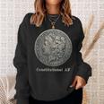 Constitutional Af Morgan Silver Dollar Stacker Sweatshirt Gifts for Her