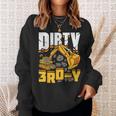 Construction Excavator 3Rd Birthday Boy Dirty 3Rd-Y Sweatshirt Gifts for Her