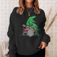 Cool Dinosaur Drummer Best For All Drummers Sweatshirt Gifts for Her