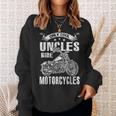 Only Cool Uncles Rides Motorcycles Father's Day Sweatshirt Gifts for Her