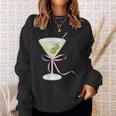 Coquette Bow With Martini Coquette Aesthetic Sweatshirt Gifts for Her