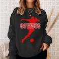 Cottbus Kickenerein Fussball Fan Heimat Brandenburg Rot Sweatshirt Geschenke für Sie