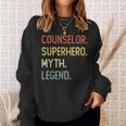Counselor Superhero Myth Legend Sweatshirt Gifts for Her