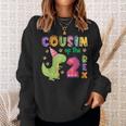 Cousin Of The Two Rex Birthday Dinosaur Family Matching Sweatshirt Gifts for Her
