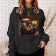 Cowboys Playing Poker In An Old West Saloon Sweatshirt Gifts for Her