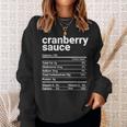 Cranberry Sauce Nutrition Facts Thanksgiving Costume Sweatshirt Gifts for Her