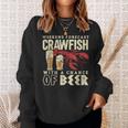Crawfish Boil Weekend Forecast Cajun Beer Festival Sweatshirt Gifts for Her