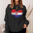 Croatia Flag Hrvatska Land Croate Croatia Sweatshirt Geschenke für Sie