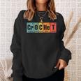 Crochet Periodic Elements Colorful Chemistry Crochet Sweatshirt Gifts for Her