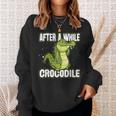 After A While Crocodile Alligator Sweatshirt Gifts for Her