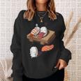 Cute And Japanese Nigiri Sushi Sleepwalking Sweatshirt Gifts for Her