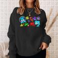 Cute Geometry Video Game Graphic Birthday Sweatshirt Gifts for Her