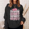 Cute Howdy Cow Print Western Country Cowgirl Texas Rodeo Sweatshirt Gifts for Her