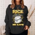 Cute Kawaii Rice Is Life Filipino Food Philippines Sweatshirt Gifts for Her