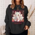 Cute Kitsune Japanese Anime Fox Kawaii Strawberry Milk Sweatshirt Gifts for Her