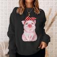 Cute Pig With Bandana Sweatshirt Gifts for Her
