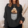 Cute Poodle Pudelhund Caniche Dog Lovers And Pocket Owner Sweatshirt Gifts for Her
