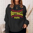 Cute Softball Papa Laces Matching Grandpa Father's Day Sweatshirt Gifts for Her
