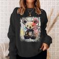 Cute Teddy Bear Graffiti Vintage Teddy Sweatshirt Gifts for Her