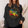 Cute Vintage Senegal Parrot Retro White Parrot In Space Sweatshirt Gifts for Her