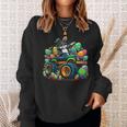 Dabbing Rabbit Bunny Easter Day Monster Eggs Truck Dab Dance Sweatshirt Gifts for Her