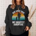 Dad Since 2019 My Greatest Adventure Vintage Father's Day Sweatshirt Gifts for Her