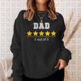 Dad 5 Stars Cool Familyatertag Geschenk Fürater Sweatshirt Geschenke für Sie