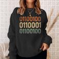 Dad Binary Best Daddy Ever Fatherhood Fathers Day Papa Sweatshirt Gifts for Her