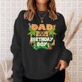 Dad Of The Birthday Boy Jungle Animals Safari Zoo Theme Sweatshirt Gifts for Her