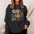 Dad Est 2024 Father And Daughter Happy Father's Day Sweatshirt Gifts for Her