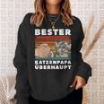 Dad Father's Day Bester Katzenpapa Sweatshirt Geschenke für Sie