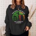 Dad The Man The Myth The Zambian Legend Zambia Vintage Flag Sweatshirt Gifts for Her