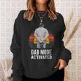 Dad Mode Activated Quote Father's Day Best Father Sweatshirt Gifts for Her