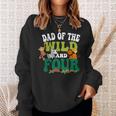 Dad Of The Wild And Four Zoo Birthday 4 Safari 4Th Bday Sweatshirt Gifts for Her