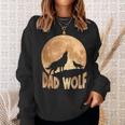 Dad Wolf Happy Father's Day Matching Wolf Lover Sweatshirt Gifts for Her