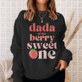 Dada Of The Berry Sweet One Strawberry Birthday Party Dad Sweatshirt Gifts for Her