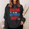 Dada Of The Birthday Spider Web Boy Family Matching Sweatshirt Gifts for Her